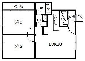 文西ハイツ 201 ｜ 北海道深川市文光町（賃貸アパート2LDK・2階・52.00㎡） その1