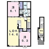 ロッツクレインI 203 ｜ 北海道留萌市潮静1丁目（賃貸アパート2LDK・2階・59.93㎡） その2