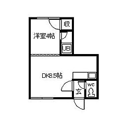 間取図画像 1DK
