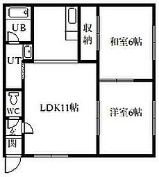 間取図画像 2LDK