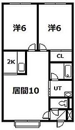 間取図画像 2LDK