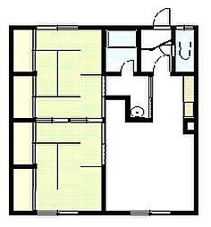 コーポラスかいじ 2LDKの間取図画像