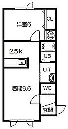 AGORA 1LDKの間取図画像