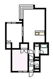 Petitクリオネ 2LDKの間取図画像