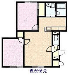 オーベルジュ8 2LDKの間取図画像