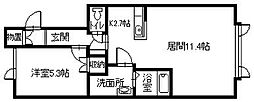 Hyperion 1LDKの間取図画像