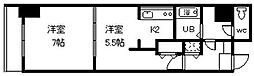 日宝ノルテ1条通弐番館 1DKの間取図画像