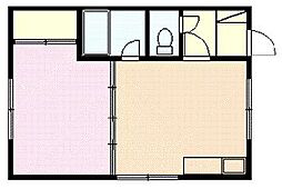 クリーンハイツ 1DKの間取図画像