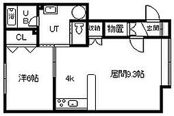 アルト27 1LDKの間取図画像