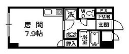 朝日プラザ旭川5条通 ワンルームの間取図画像