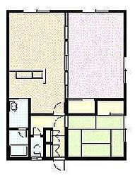 ファミール川端A 3LDKの間取図画像