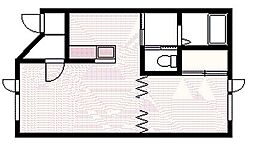 NAL25 1LDKの間取図画像