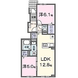 ネクサス 2LDKの間取図画像