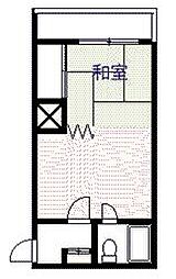 レオナ宮下 1DKの間取図画像