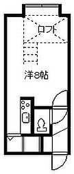 アルハンブラ 1Kの間取図画像