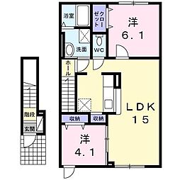 蔵2 2LDKの間取図画像