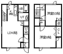 エヌ・ステージ4 2LDKの間取図画像