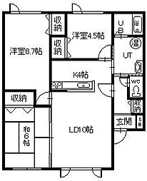 リファイン 3LDKの間取図画像