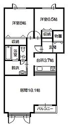 Destiny2 2LDKの間取図画像
