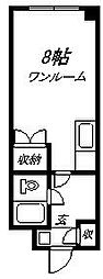東8・2ホワイトハウス ワンルームの間取図画像