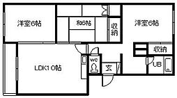東光1・3ハイツ 3LDKの間取図画像