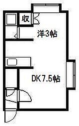 エスパニア1 1DKの間取図画像