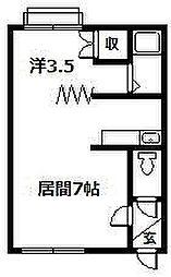 エスパニア1 1DKの間取図画像