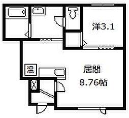 NEOStrada1 1LDKの間取図画像