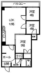 ESY旭川 3LDKの間取図画像