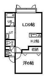 Efield 1LDKの間取図画像