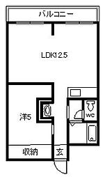 グランドワコーレ 1LDKの間取図画像