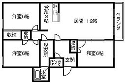 グレイトピアレジデンス 3LDKの間取図画像