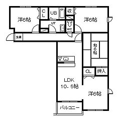 物件の間取り
