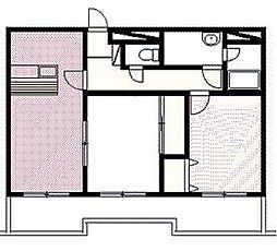 シャンノール神居 2LDKの間取図画像