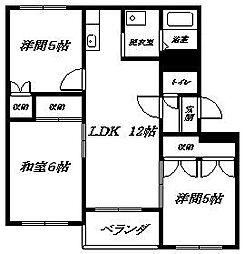 ファミール東光 3LDKの間取図画像