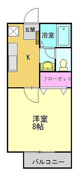 エクレール 103｜兵庫県高砂市曽根町(賃貸アパート1K・1階・27.08㎡)の写真 その2