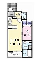 シャルム　ドミールII 104 ｜ 兵庫県高砂市米田町米田257-2（賃貸アパート1LDK・1階・33.51㎡） その2