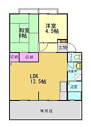 パークハイツ 2LDKの間取図画像
