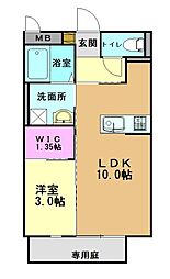 プレミアムメゾン 1LDKの間取図画像