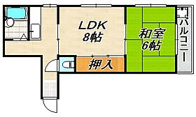 第2月見山マンション  ｜ 兵庫県神戸市須磨区北町３丁目（賃貸マンション1LDK・2階・34.00㎡） その2