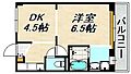 ヴィラナリー雲雀ケ丘4号棟4階2.5万円