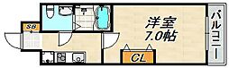マロワール神戸 1Kの間取図画像