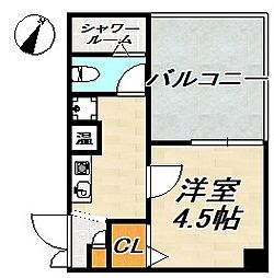 ポコアポコ須磨板宿 1Kの間取図画像