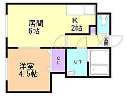 間取図画像 1LDK