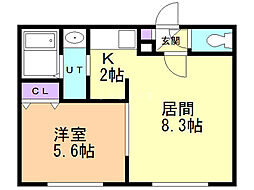 間取図画像 1LDK