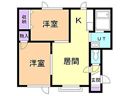 間取図画像 2LDK