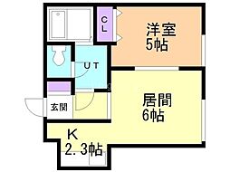 間取図画像 1LDK