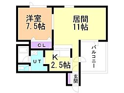 間取図画像 1LDK