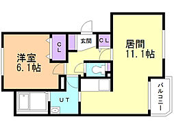 間取図画像 1LDK