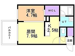 間取図画像 1LDK